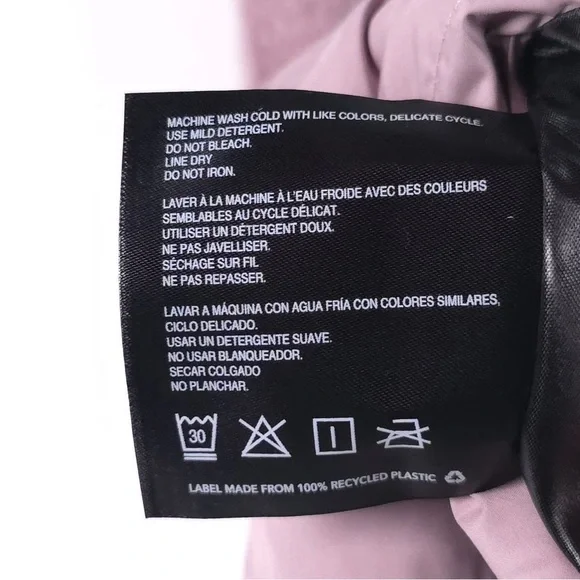 NWT BERNARDO Light Weight Faux Fur Puffer Full Zip Combo Jacket LilacHaze MEDIUM - Picture 13 of 16